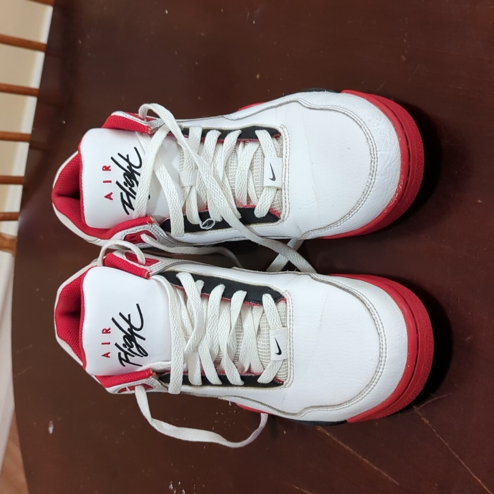 Nike Air Flight Legacy Size 8 men's Red Black and white